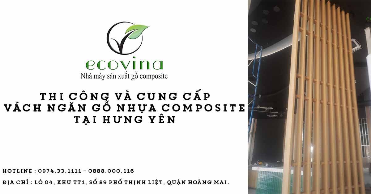 Thi công và cung cấp vách ngăn gỗ nhựa composite tại Hưng Yên