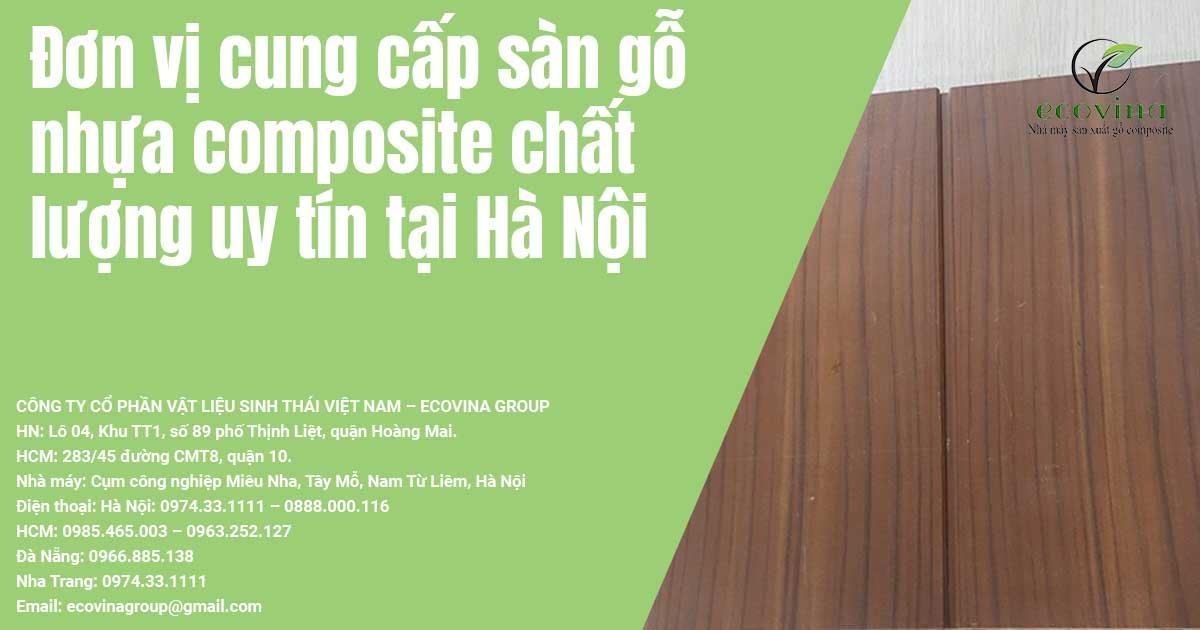 Đơn vị cung cấp sàn gỗ nhựa composite chất lượng uy tín tại Hà Nội