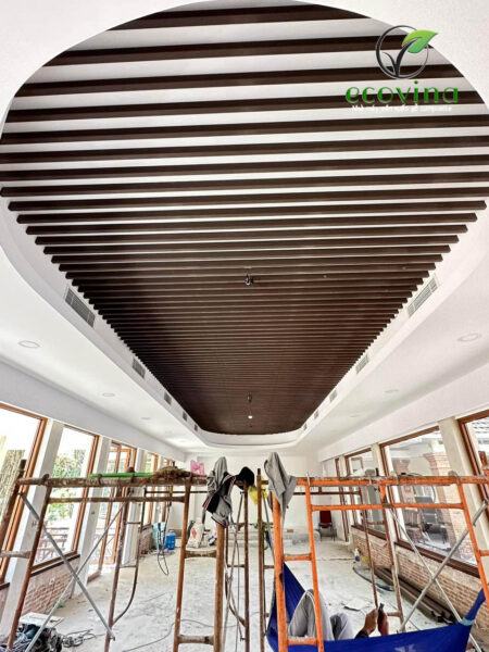 Ecovina hoàn thành dự án ốp trần gỗ nhựa tại HCM