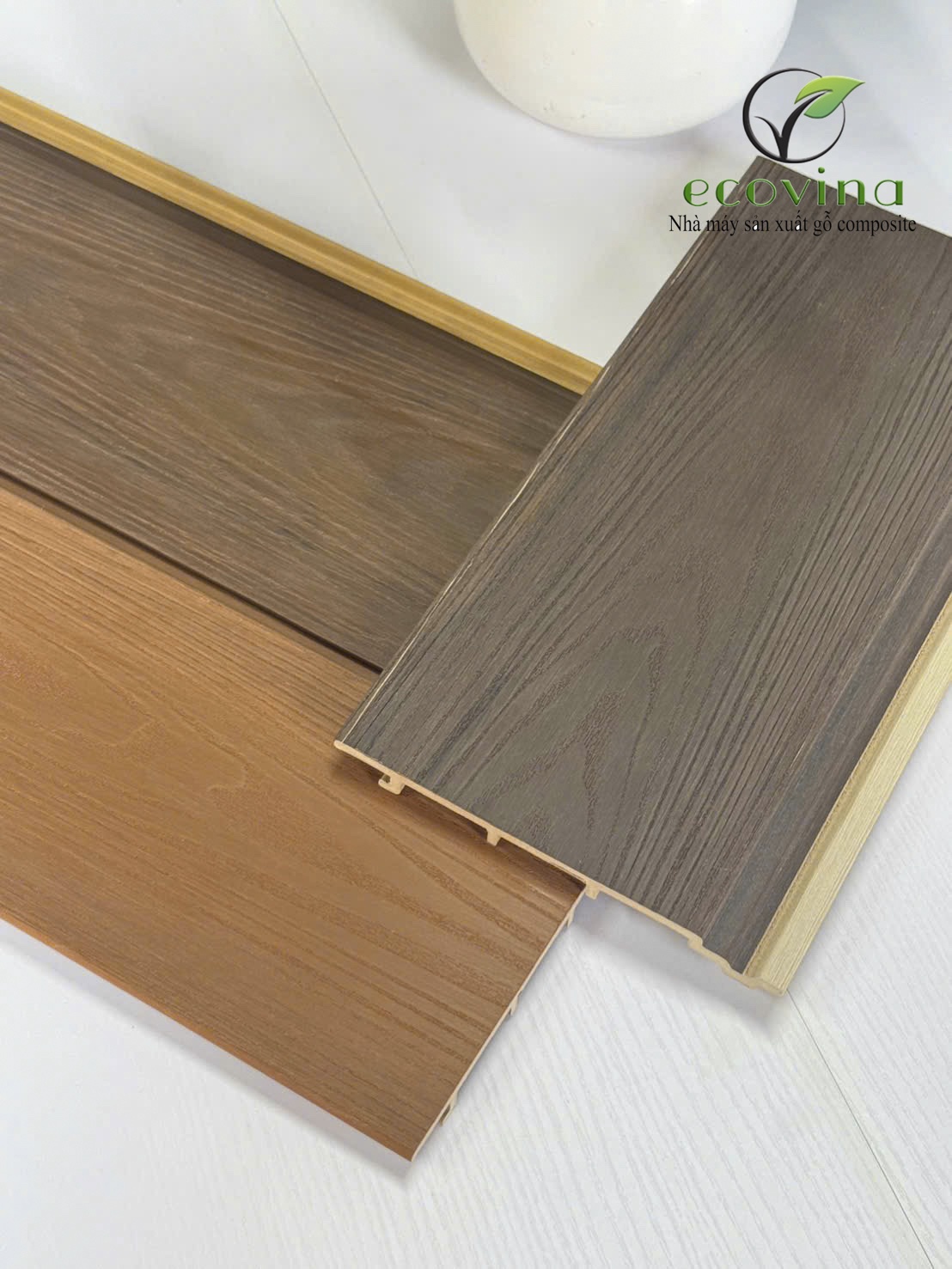 Công trình tại TP Vinh sử dụng gỗ nhựa phủ asa nhà máy Ecovina sản xuất