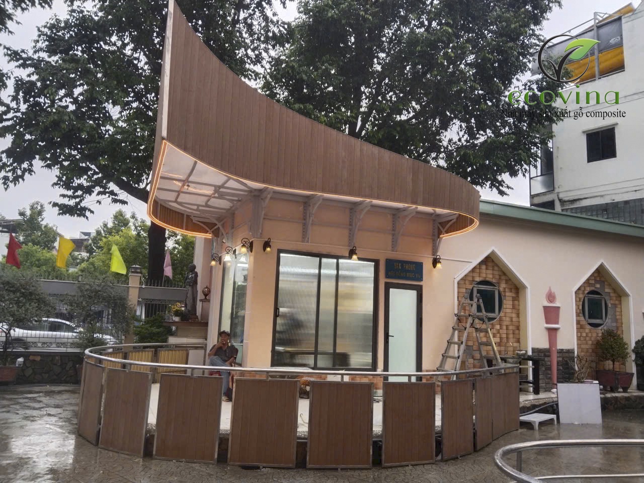 Tấm ốp ASA EW145T12 Ecovina tại công trình Nhà thờ Tân Chí Linh, Hồ Chí Minh